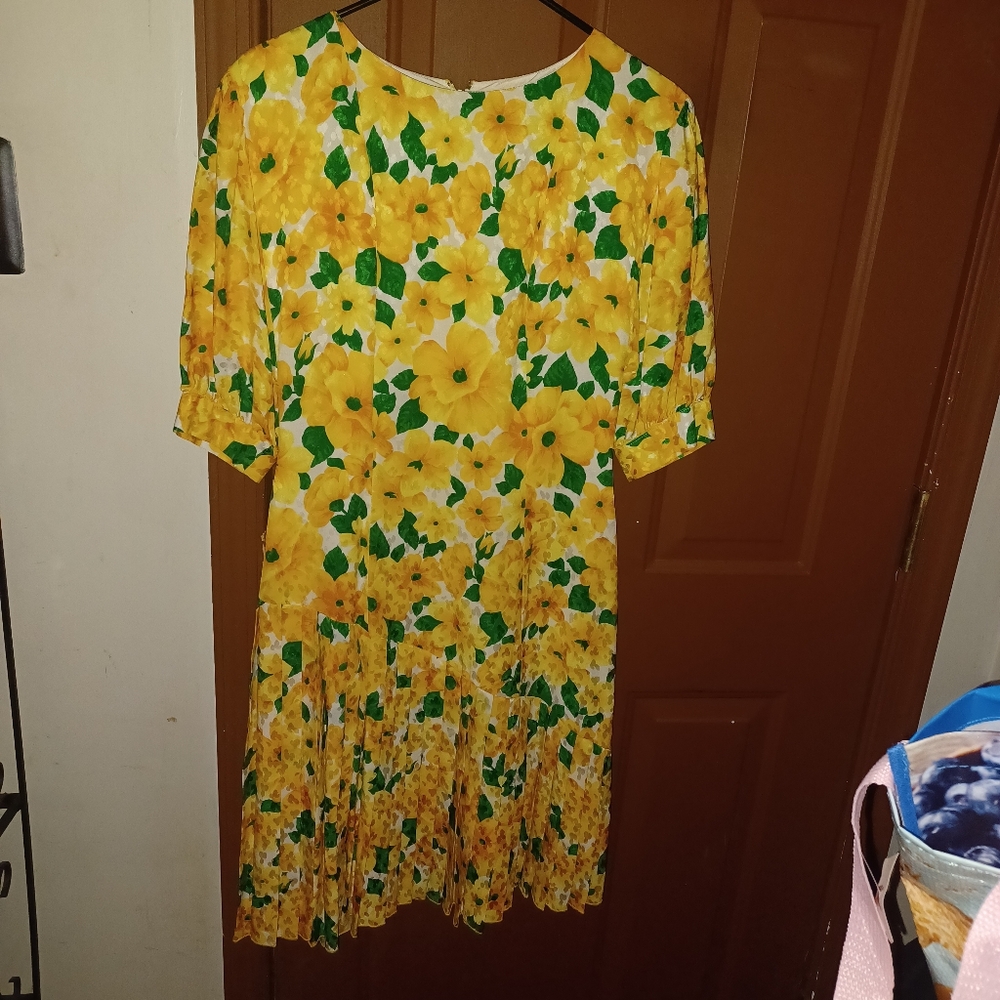 Jean Louis Faletta Saks Fifth Avenue Silk Dress 8 Made In France